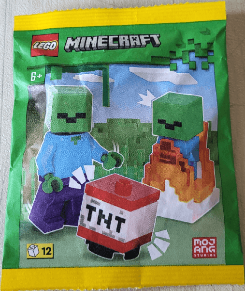 LEGO Zombie with Burning Baby Zombie and TNT paper bag (662403-1) set, 2024