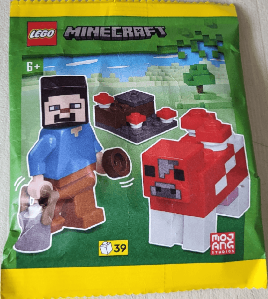 LEGO Steve with Mooshroom paper bag (662407-1) set, 2024