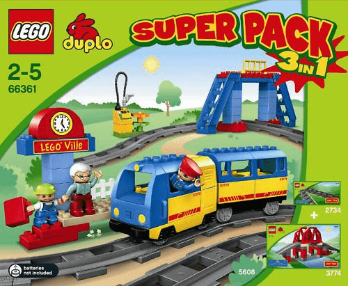 LEGO DUPLO Bundle Pack, Super Pack 3 in 1 (Sets 2734, 3774, and 5608) (66361-1) set, 2010