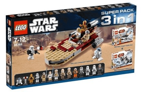 LEGO Star Wars Bundle Pack, Super Pack 3 in 1 (Sets 8083, 8084, and 8092) (66368-1) set, 2010