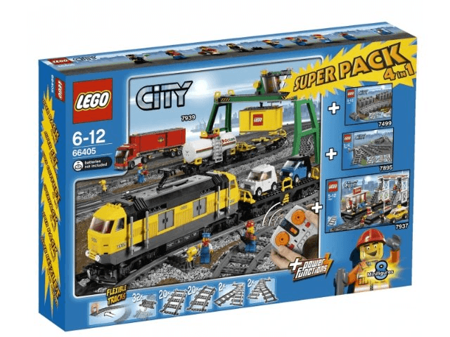LEGO City Bundle Pack, Super Pack 4 in 1 (Sets 7499, 7895, 7937, and 7939) (66405-1) set, 2010