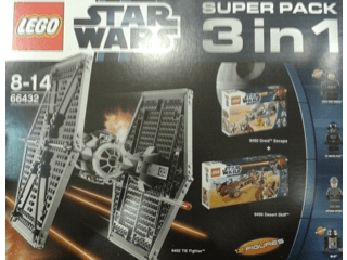 LEGO Star Wars Bundle Pack, Super Pack 3 in 1 (Sets 9490, 9492, and 9496) (66432-1) set, 2012