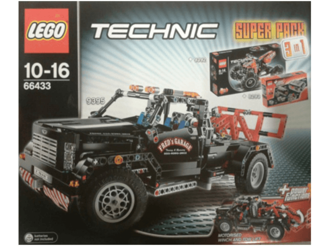 LEGO Technic Bundle Pack, Super Pack 3 in 1 (Sets 8293, 9392, and 9395) (66433-1) set, 2012