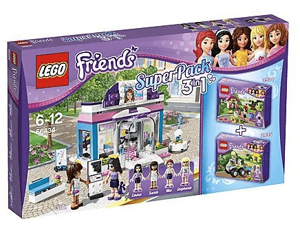 LEGO Friends Bundle Pack, Super Pack 3 in 1 (Sets 3187, 3934, and 3935) (66434-1) set, 2012