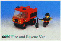 LEGO Fire and Rescue Van (6650-1) set, 1981