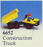 LEGO Construction Truck (6652-1) set, 1983