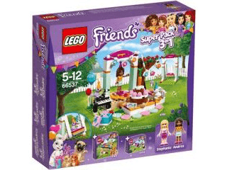 LEGO Friends Bundle Pack, Super Pack 3 in 1 (Sets 41110, 41111, and 41112) (66537-1) set, 2016