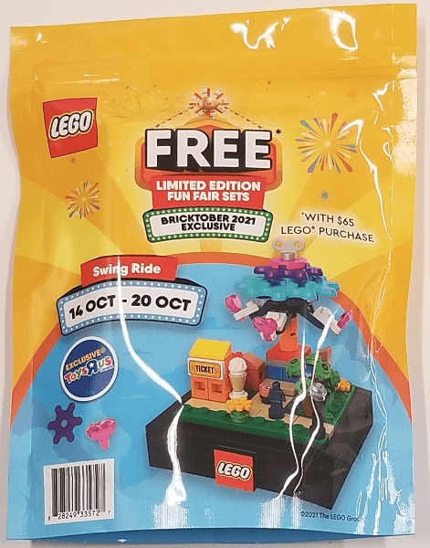 LEGO Bricktober Fairground Set 3/4 - Swing Ride (2021 Toys "R" Us Exclusive) {Canadian Release} (66648-2) set, 2021