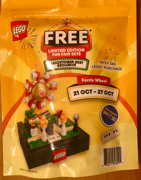 LEGO Bricktober Fairground Set 4/4 - Ferris Wheel (2021 Toys "R" Us Exclusive) {Canadian Release} (66650-2) set, 2021