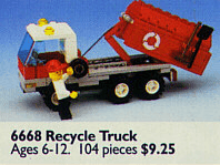 LEGO Recycle Truck (6668-1) set, 1992