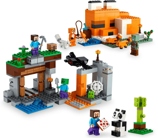 LEGO Minecraft Bundle Pack, 3 in 1 Adventure Gift Set (Sets 21166, 21178, and 30672) - Adventure Gamer Gift Set (66786-1) set, 2024