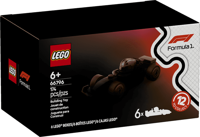 LEGO F1 Collectible Race Cars (Box of 6) (66796-1) set, 2025
