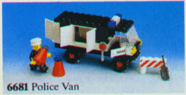 LEGO Police Van (6681-1) set, 1981