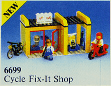 LEGO Cycle Fix-It Shop (6699-1) set, 1987