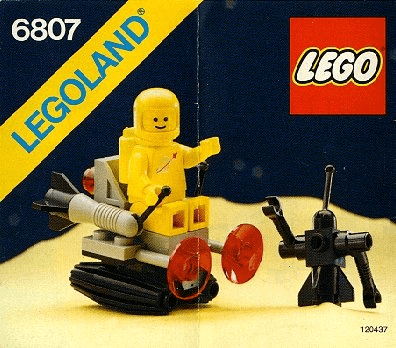 LEGO Space Sledge with Astronaut and Robot (6807-1) set, 1985