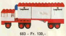 LEGO Articulated Lorry (683-1) set, 1971