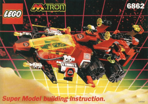 LEGO Secret Space Voyager (Super Model Instructions) (6862-1) set, 1991