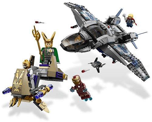 LEGO Quinjet Aerial Battle (6869-1) set, 2012