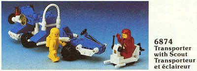 LEGO Moon Rover (6874-1) set, 1986