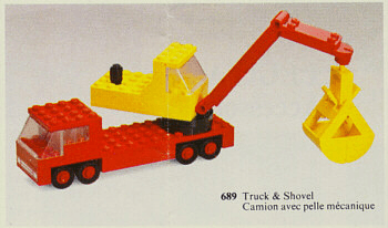 LEGO Truck & Shovel (689-1) set, 1974