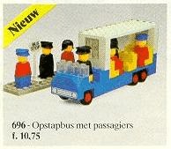 LEGO Bus Stop (696-1) set, 1976