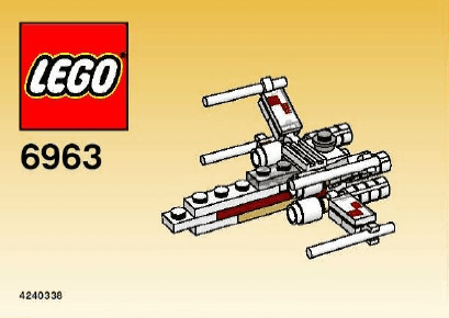 LEGO X-wing Fighter - Mini {Kabaya Version} (6963-1) set, 2004