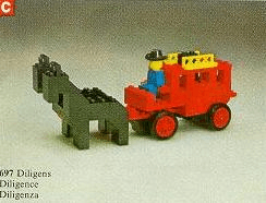 LEGO Stagecoach (697-1) set, 1976