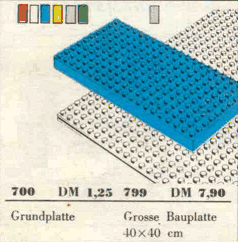 LEGO 10 x 20 Brickplate (700-1) set