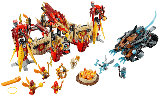 LEGO Flying Phoenix Fire Temple (70146-1) set, 2014
