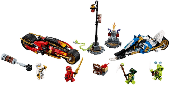 LEGO Kai's Blade Cycle & Zane's Snowmobile (70667-1) set, 2019