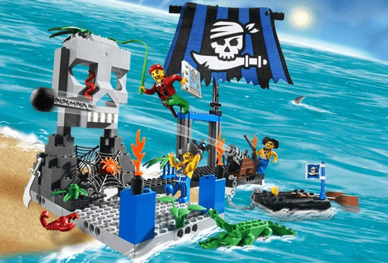 LEGO Skull Island (7074-1) set, 2004