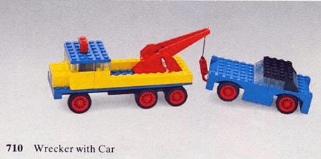 LEGO Wrecker with Car (710-1) set, 1974