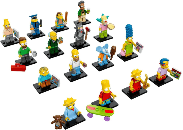 LEGO Minifigure, The Simpsons, Series 1 (Complete Series of 16 Complete Minifigure Sets) (71005-2) set, 2014