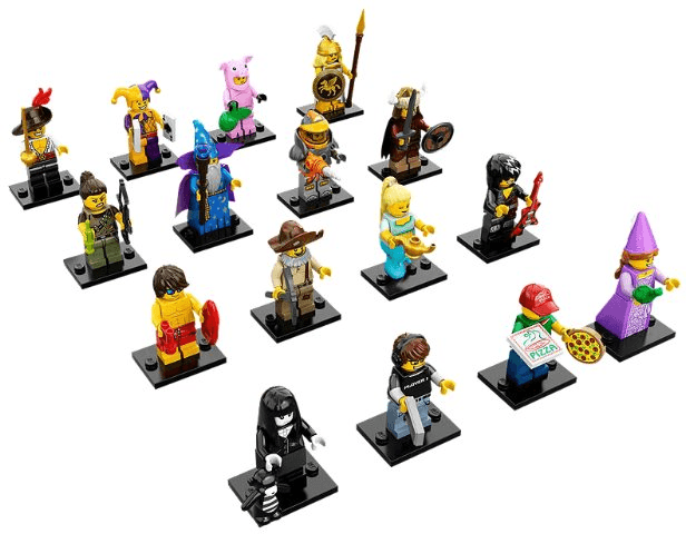 LEGO Minifigure, Series 12 (Complete Series of 16 Complete Minifigure Sets) (71007-2) set, 2014