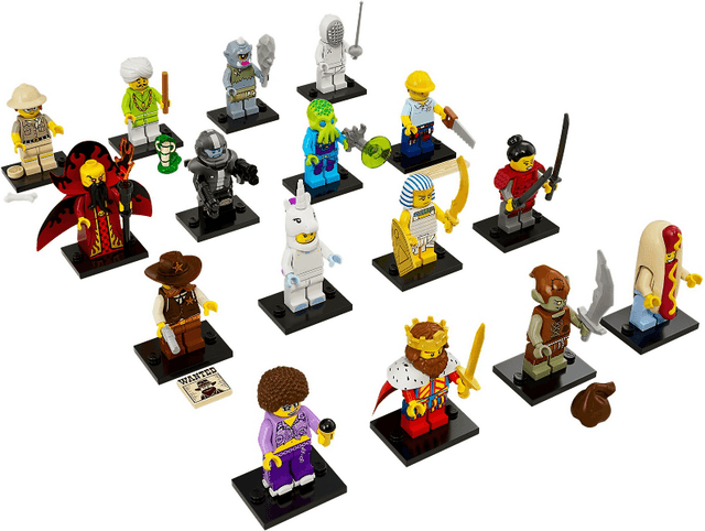 LEGO Minifigure, Series 13 (Complete Series of 16 Complete Minifigure Sets) (71008-2) set, 2015