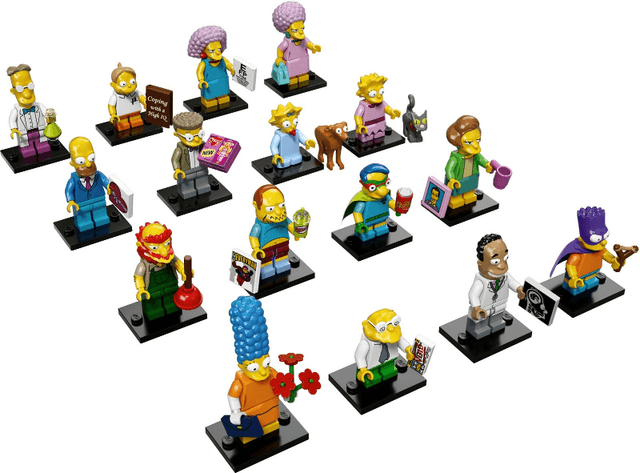 LEGO Minifigure, The Simpsons, Series 2 (Complete Series of 16 Complete Minifigure Sets) (71009-2) set, 2015