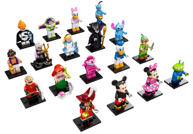 LEGO Minifigure, Disney, Series 1 (Complete Series of 18 Complete Minifigure Sets) (71012-2) set, 2016