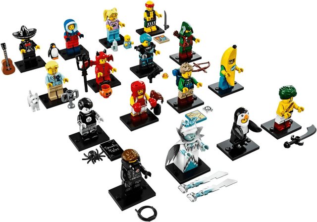 LEGO Minifigure, Series 16 (Complete Series of 16 Complete Minifigure Sets) (71013-2) set, 2016