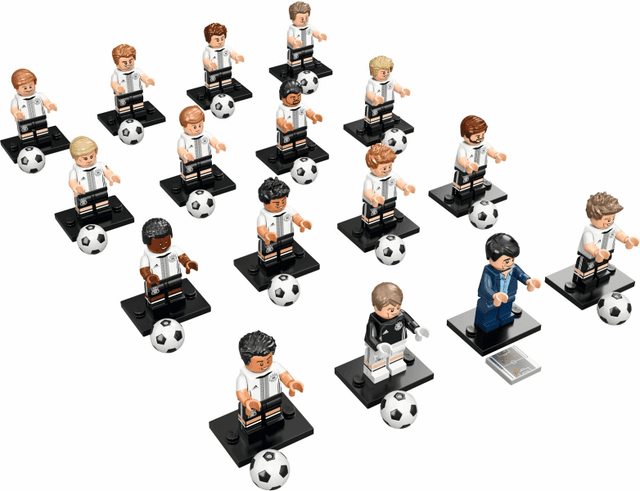 LEGO Minifigure, Deutscher Fussball-Bund / DFB (Complete Series of 16 Complete Minifigure Sets) (71014-2) set, 2016