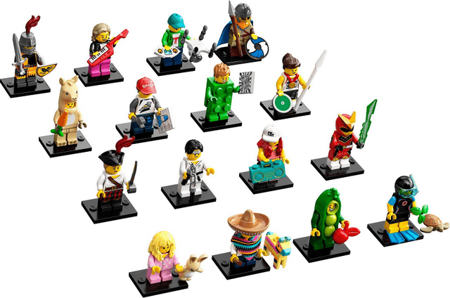 LEGO Minifigure, Series 20 (Complete Series of 16 Complete Minifigure Sets) (71027-2) set, 2020