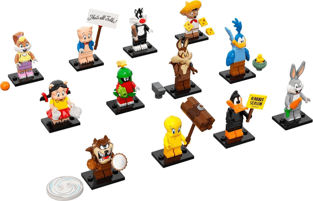 LEGO Minifigure, Looney Tunes (Complete Series of 12 Complete Minifigure Sets) (71030-2) set, 2021
