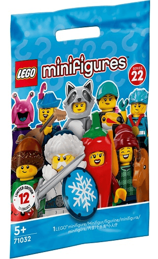 LEGO Minifigure, Series 22 (Complete Random Set of 1 Minifigure) (71032-1) set, 2022