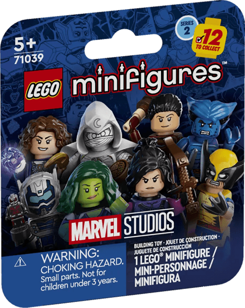 LEGO Minifigure, Marvel Studios, Series 2 (Complete Random Set of 1 Minifigure) (71039-1) set, 2023