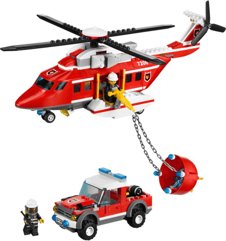 LEGO Fire Helicopter (7206-1) set, 2010