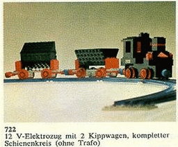 LEGO 12V Electric Train with 2 Wagons (722-2) set