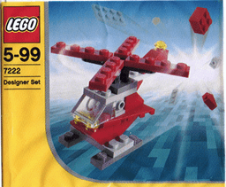 LEGO Small Red Helicopter polybag (7222-1) set