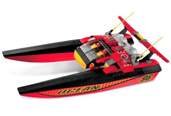 LEGO Speedboat (7244-1) set, 2005