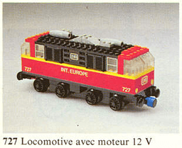 LEGO 12V Locomotive (727-1) set