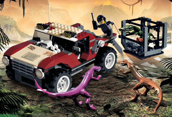 LEGO Dino 4WD Trapper (7296-1) set, 2005
