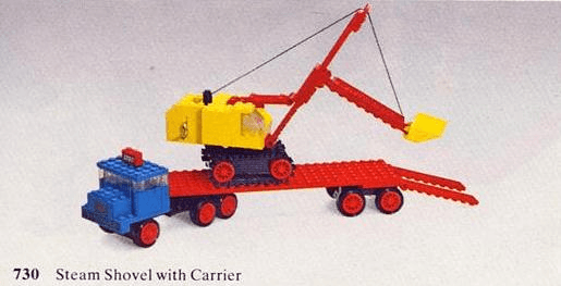 LEGO Steam Shovel with Carrier (730-1) set, 1973